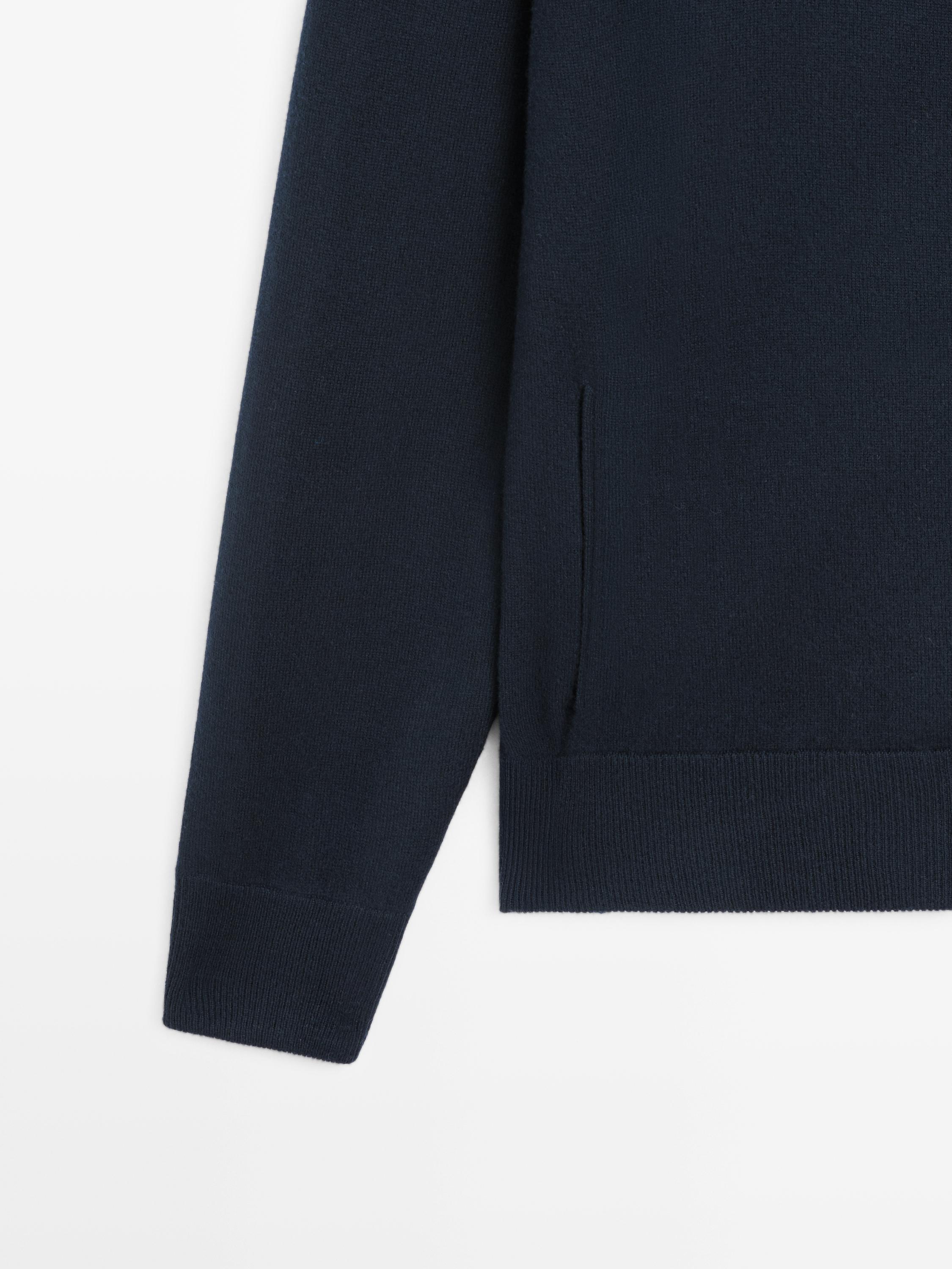 Cardigan 100 % laine à fermeture Éclair